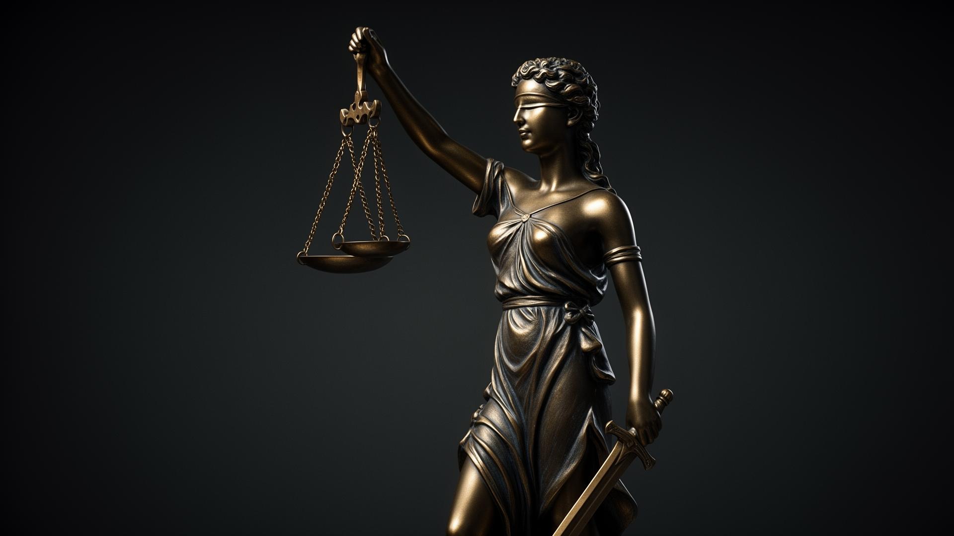 Justitia mit Waage